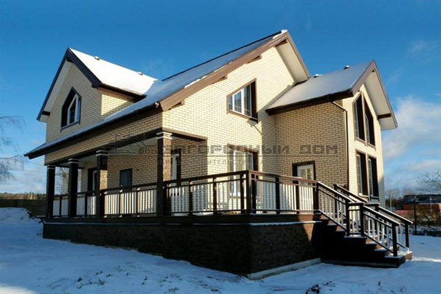 проект дома из бруса с утепленным фасадом Борисово